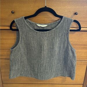 Elizabeth Suzann linen crop top
